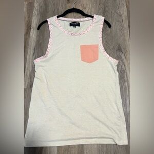 Pac Sun Khaki/Orange Tank top
